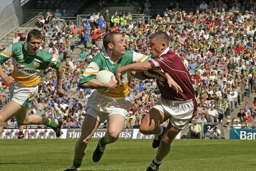 Offaly and Westmeath play in the Leinster Football Championship at Croke Park