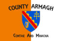 Flag of County Armagh is one of the traditional counties of Ireland and one of six counties that form Northern Ireland. Vector illustration