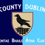 Flag of County Dublin is one of the thirty-two traditional counties of Ireland. Vector illustration Copyright: dique