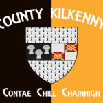 Flag of County Kilkenny is a county in Ireland. It is in the province of Leinster and is part of the South-East Region.