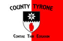 Flag of County Tyrone is one of the nine counties of Ulster, one of the six counties of Northern Ireland. Vector illustration Copyright: dique