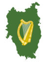 Map and Coat of Arms Withing of the Irish Province of Leinster