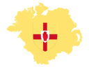 Ulster Flag Map